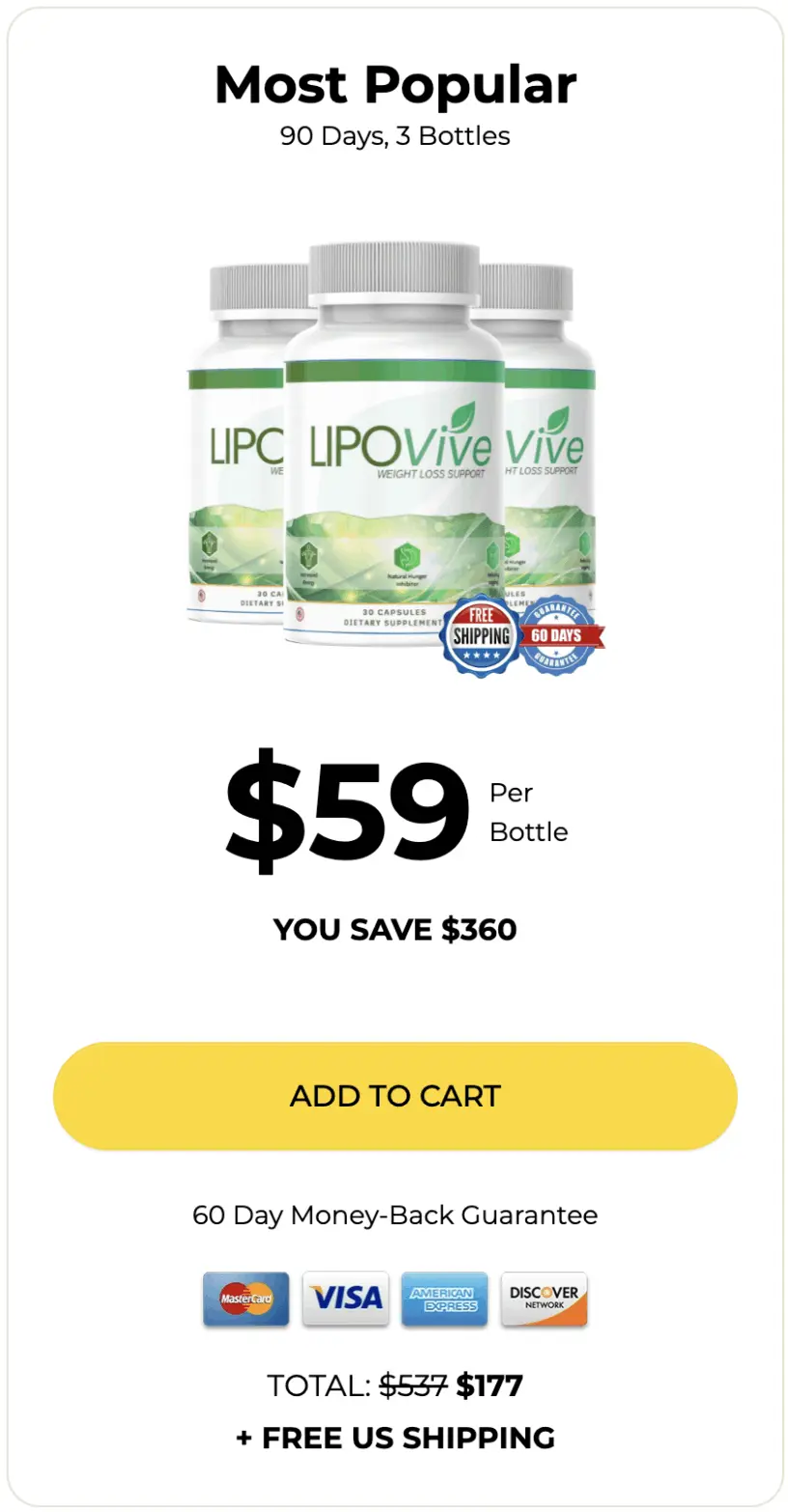 LipoVive 3 Bottles